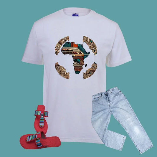 Africa Map T-Shirt - Unisex - African Pride Collection