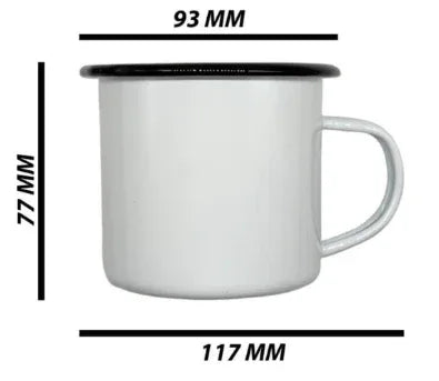 Customizable Vintage Enamel Mugs for Every Occasion