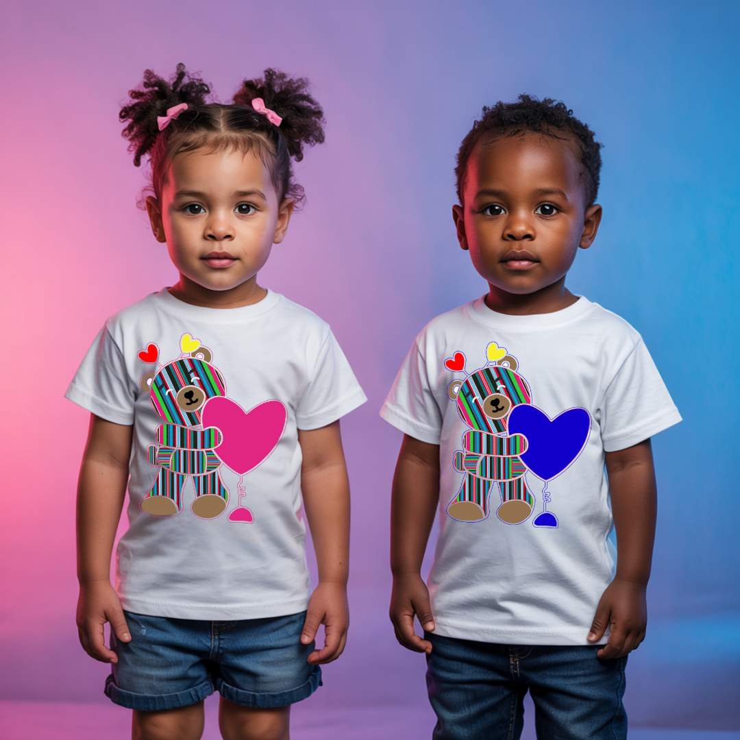 Kids TeddyBear and Heart T-shirts
