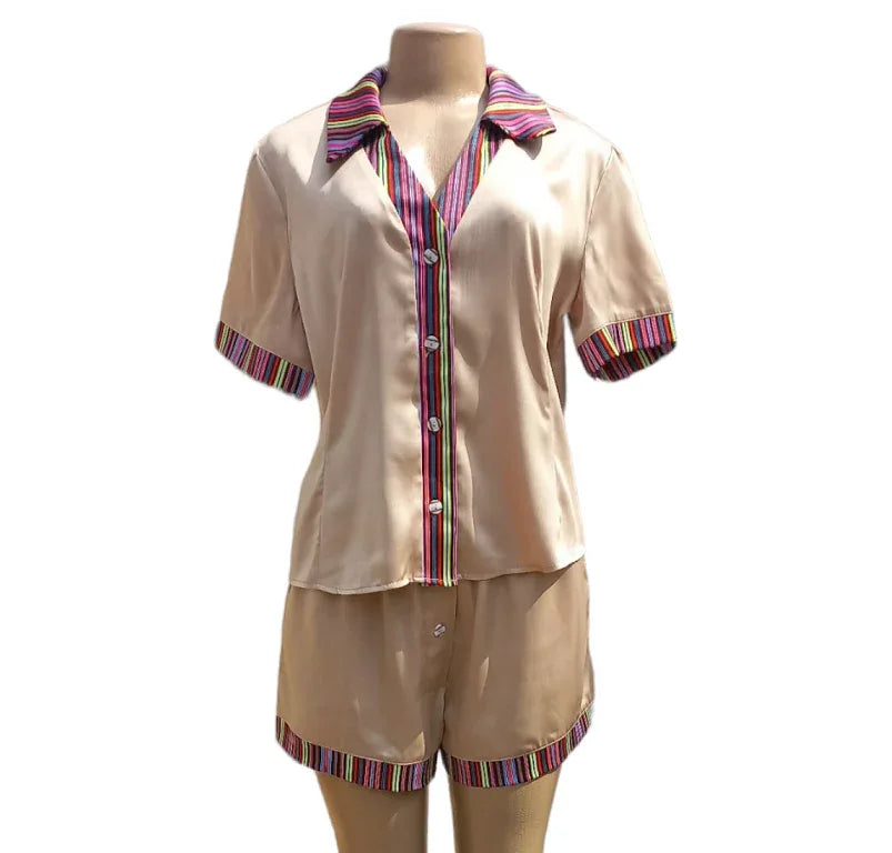 Mukololo Sleepwear Set - Gold - African Pride Collection