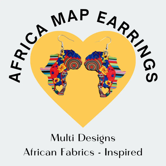 Africa Map Earrings: Handcrafted Designs Inspired by Africa - African Pride Collection