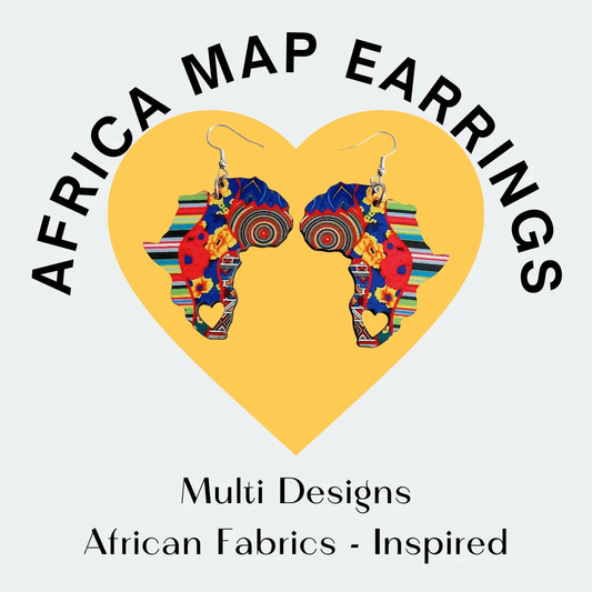 Africa Map Earrings: Handcrafted Designs Inspired by Africa - African Pride Collection