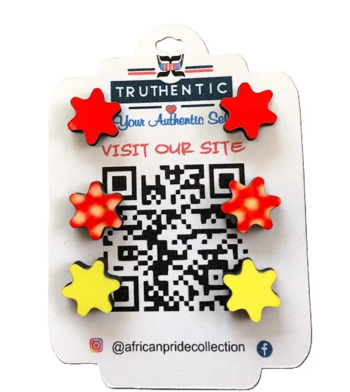 Studs Petal Earrings - African Pride Collection