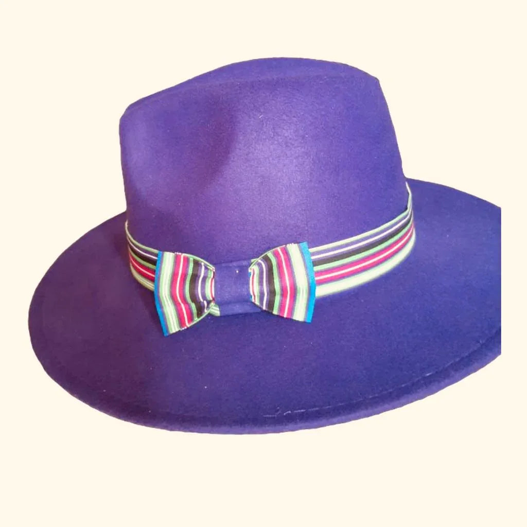 Lunako Fedora Hats - African Fabric-Inspired Band - African Pride Collection