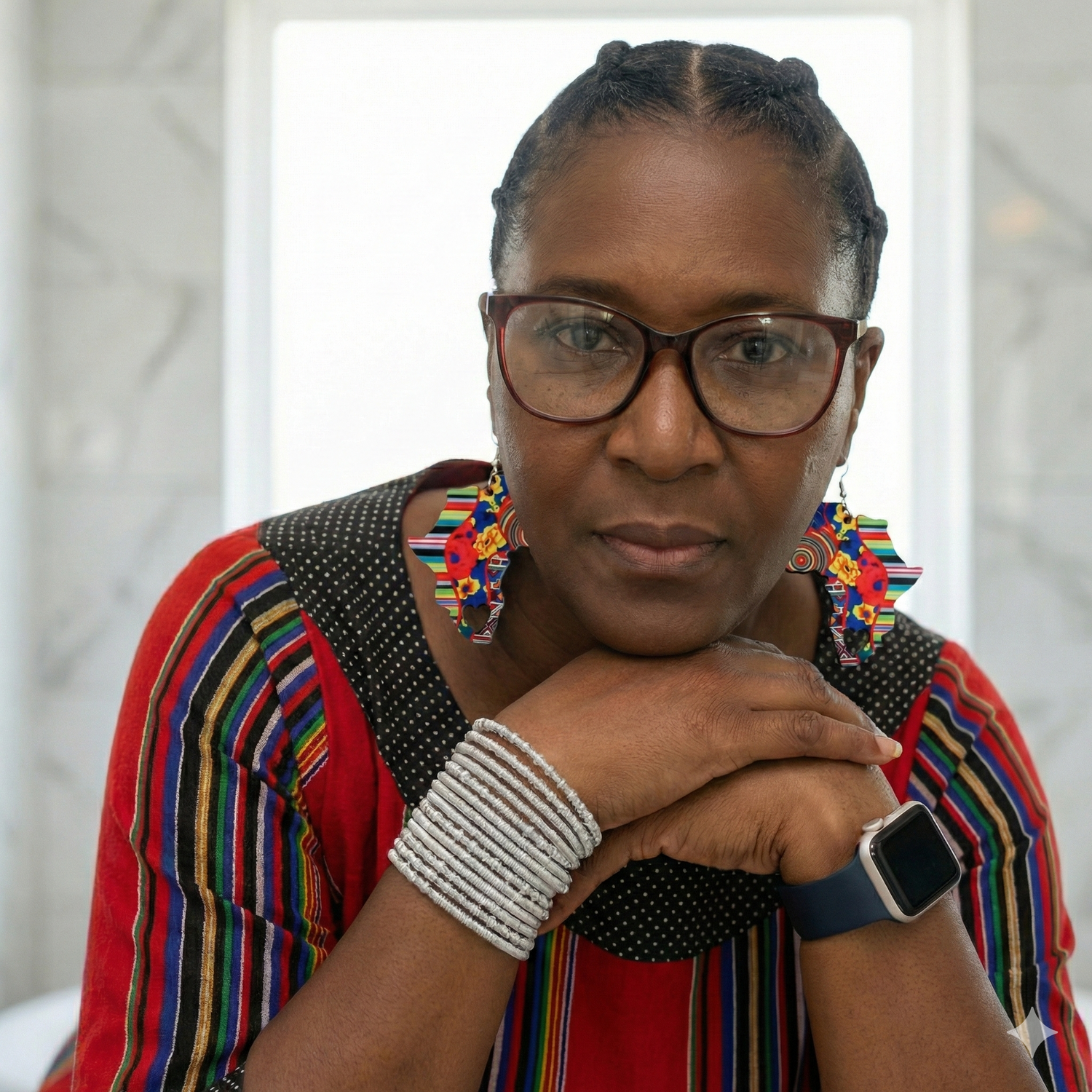 Africa Map Earrings and Venda Bangles