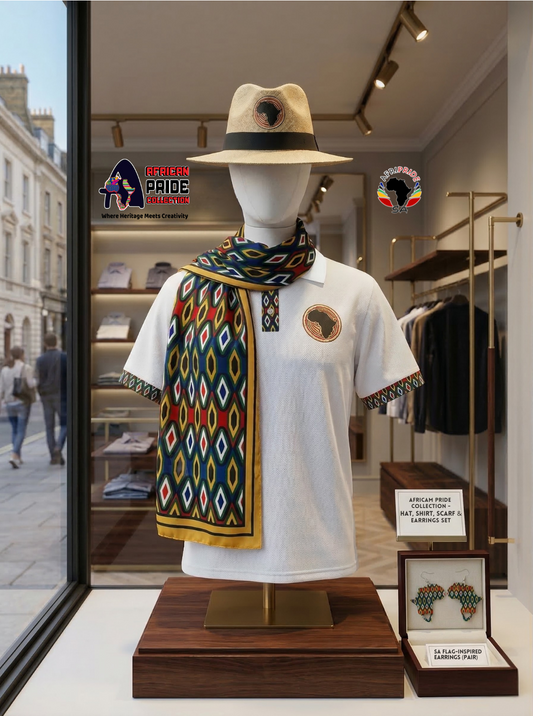 South African Flag-Inspired Chiffon Scarf