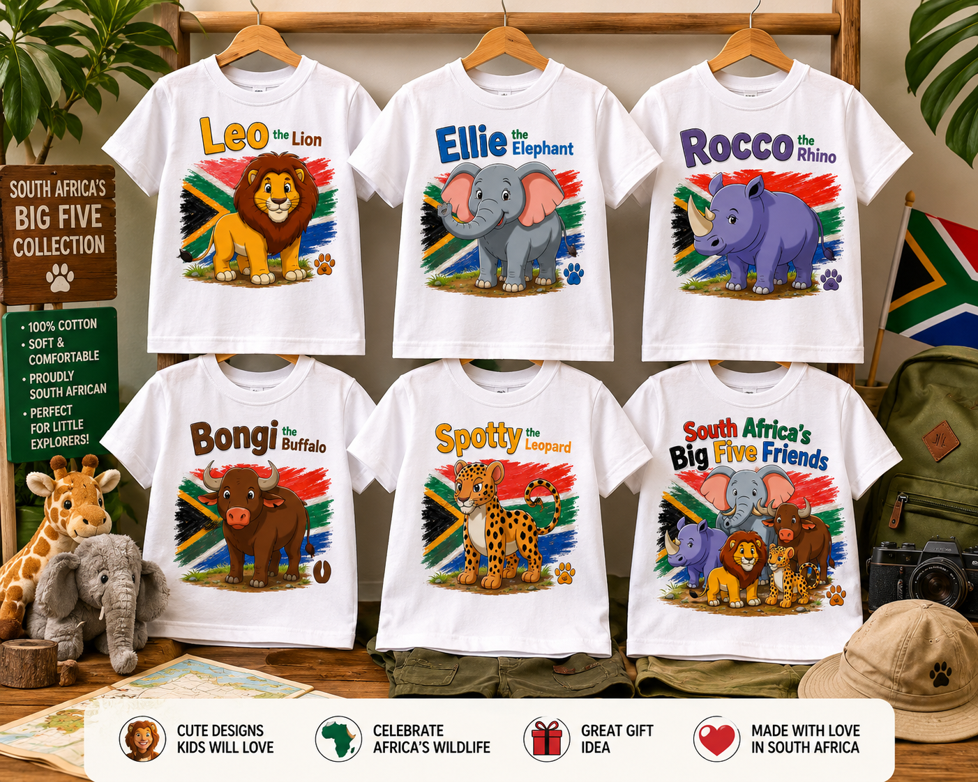 Big Five Friends Kids and Teens T-Shirt