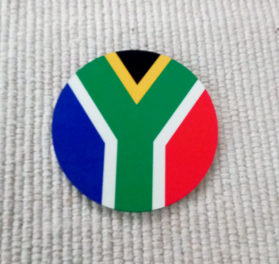 South African Flag-inspired Coasters | Set of 4