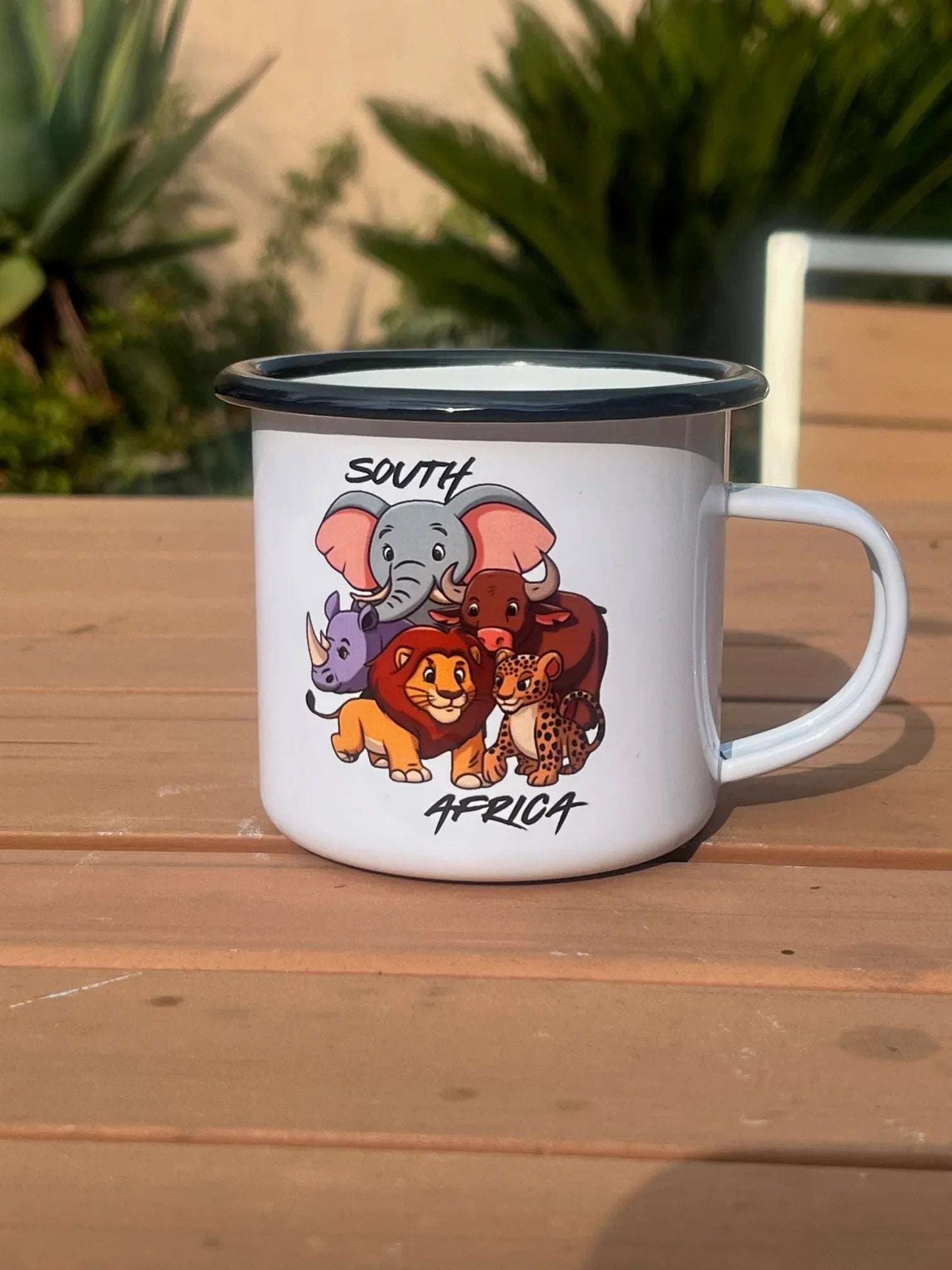 Customizable Vintage Enamel Mugs for Every Occasion - African Pride Collection