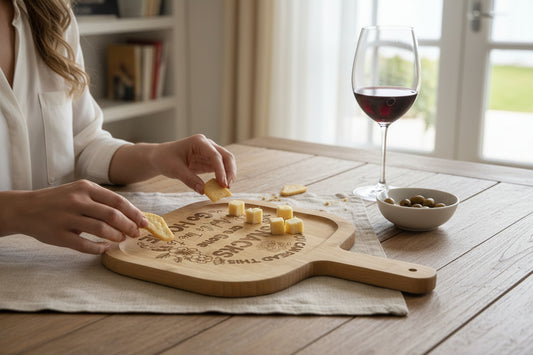 Cutting Board with engraved words