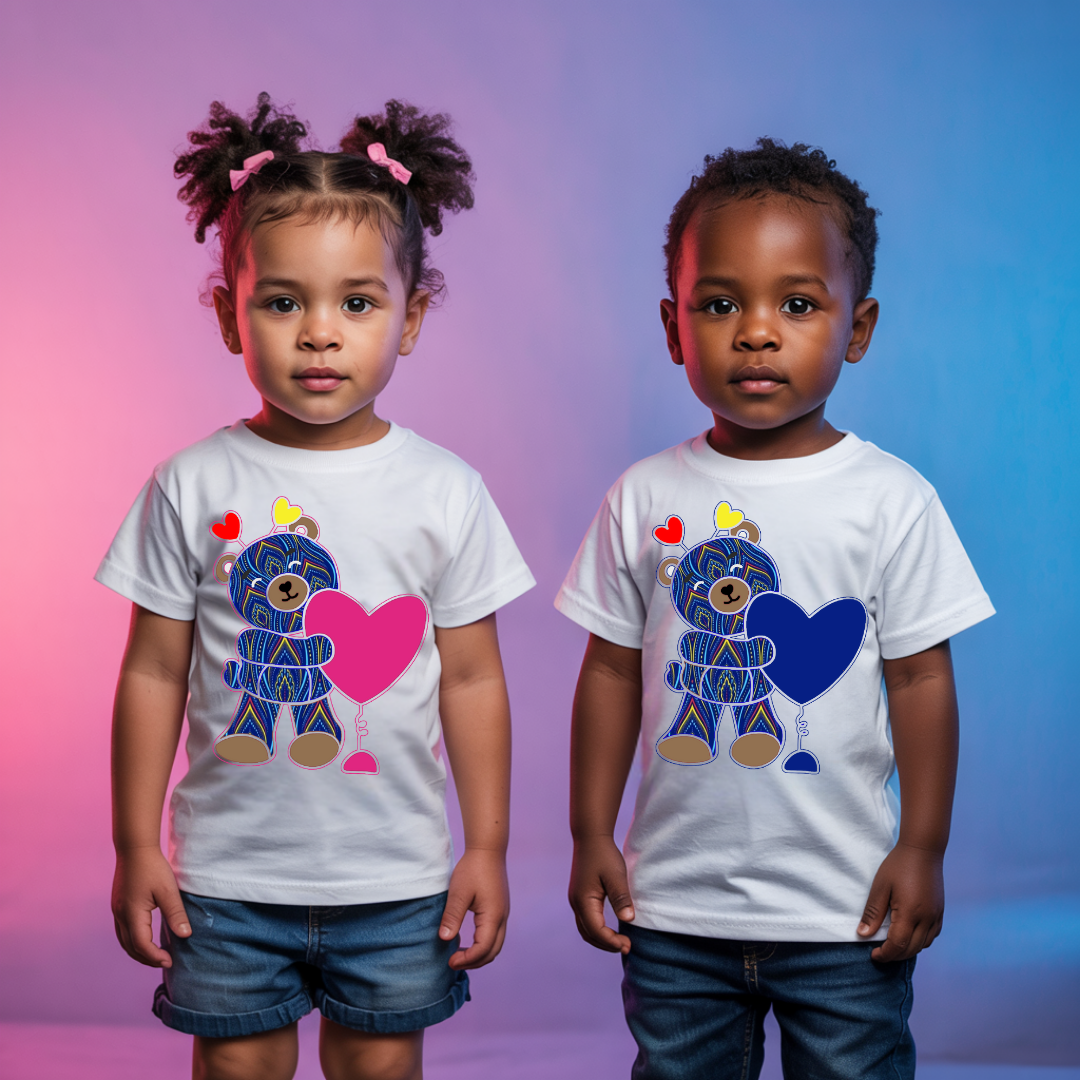 Kids TeddyBear and Heart T-shirts