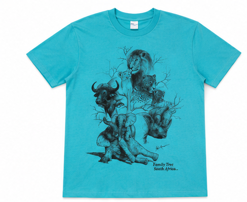 African wildlife T-shirt Collection - Hand-drawn
