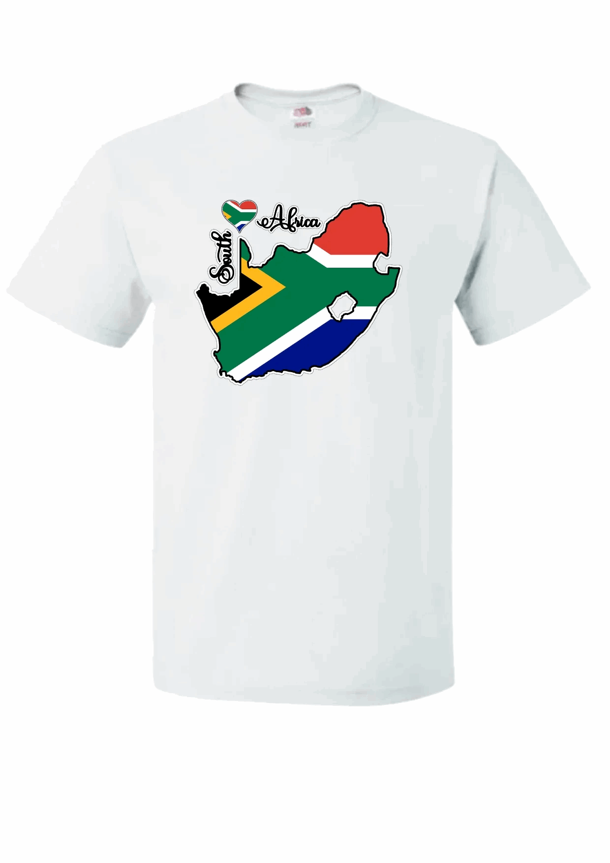 South Africa Map T-Shirt - Unisex - South African Flag - African Pride Collection