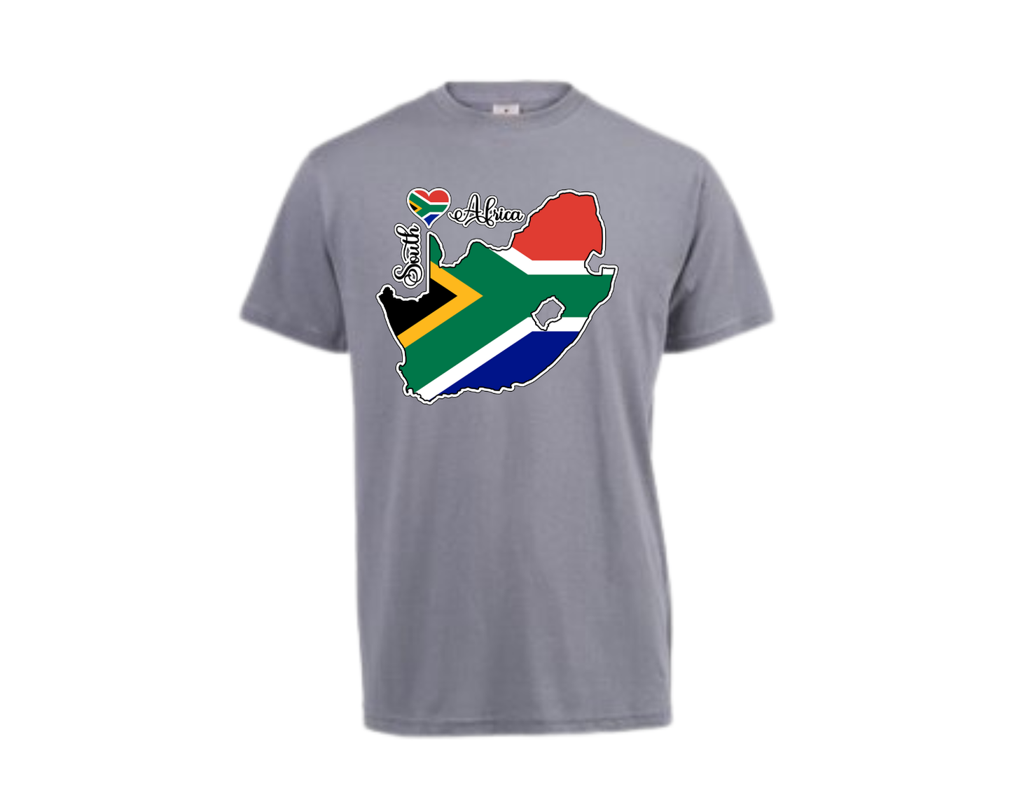 South Africa Map T-Shirt - Unisex - South African Flag