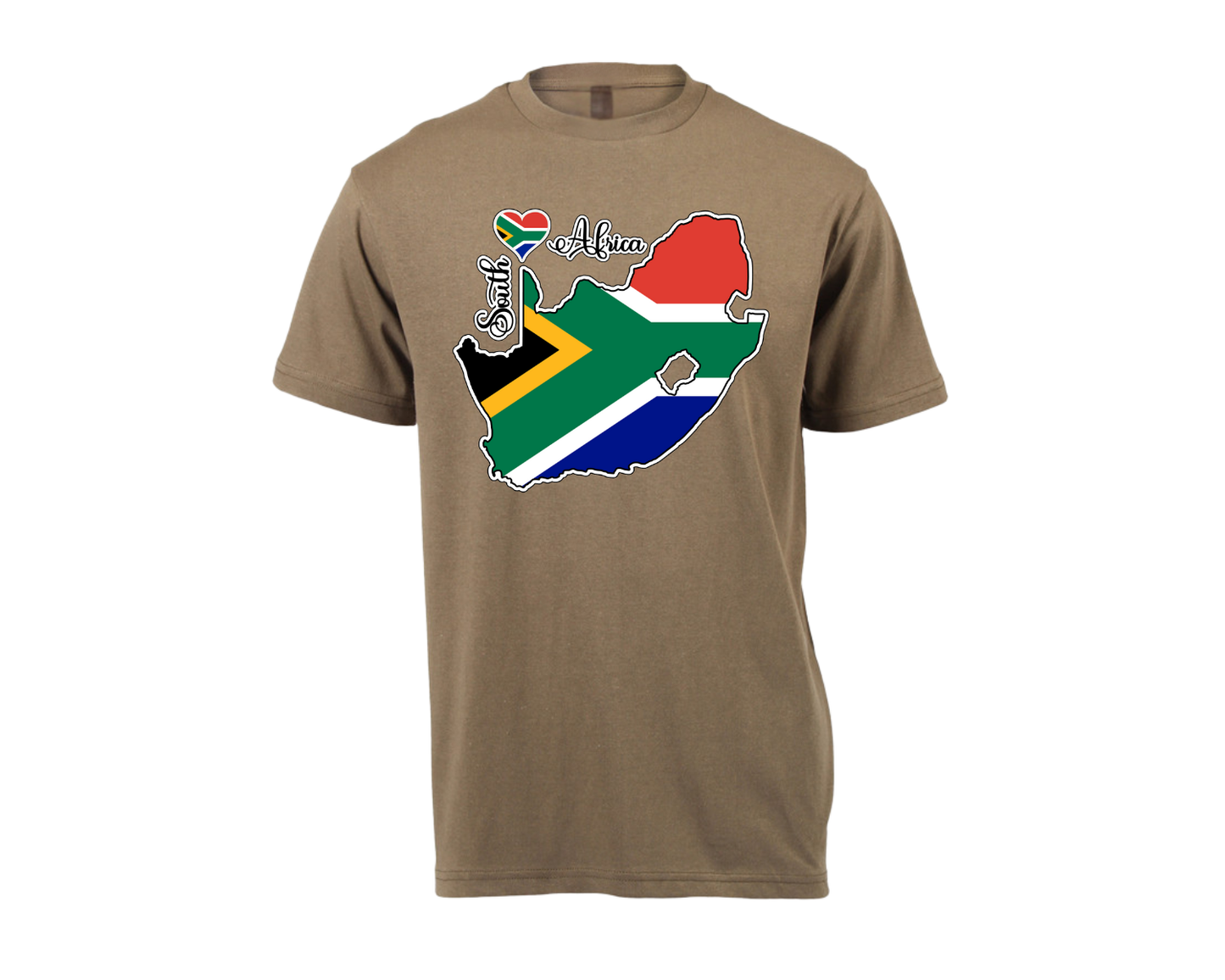South Africa Map T-Shirt - Unisex - South African Flag