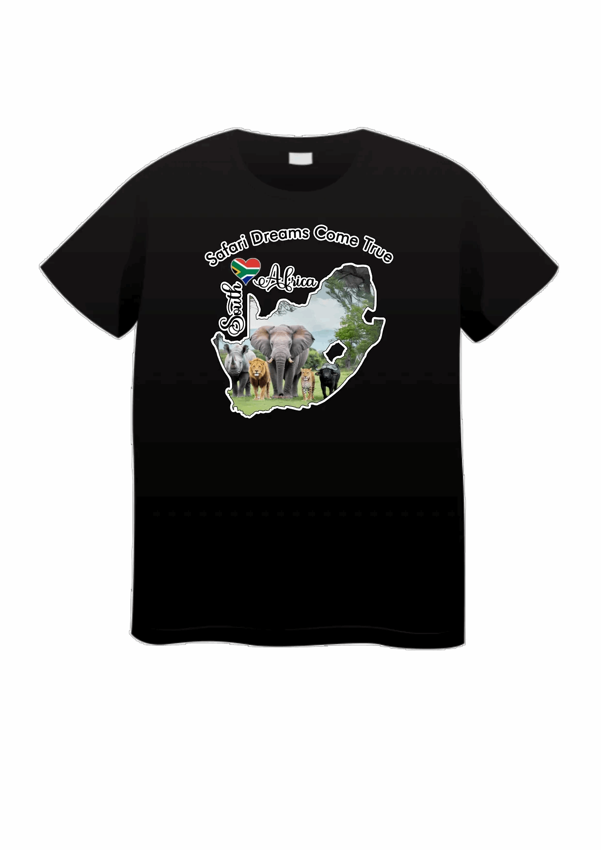 Big 5 Luxuy Unisex 100% Cotton T-shirt - African Pride Collection