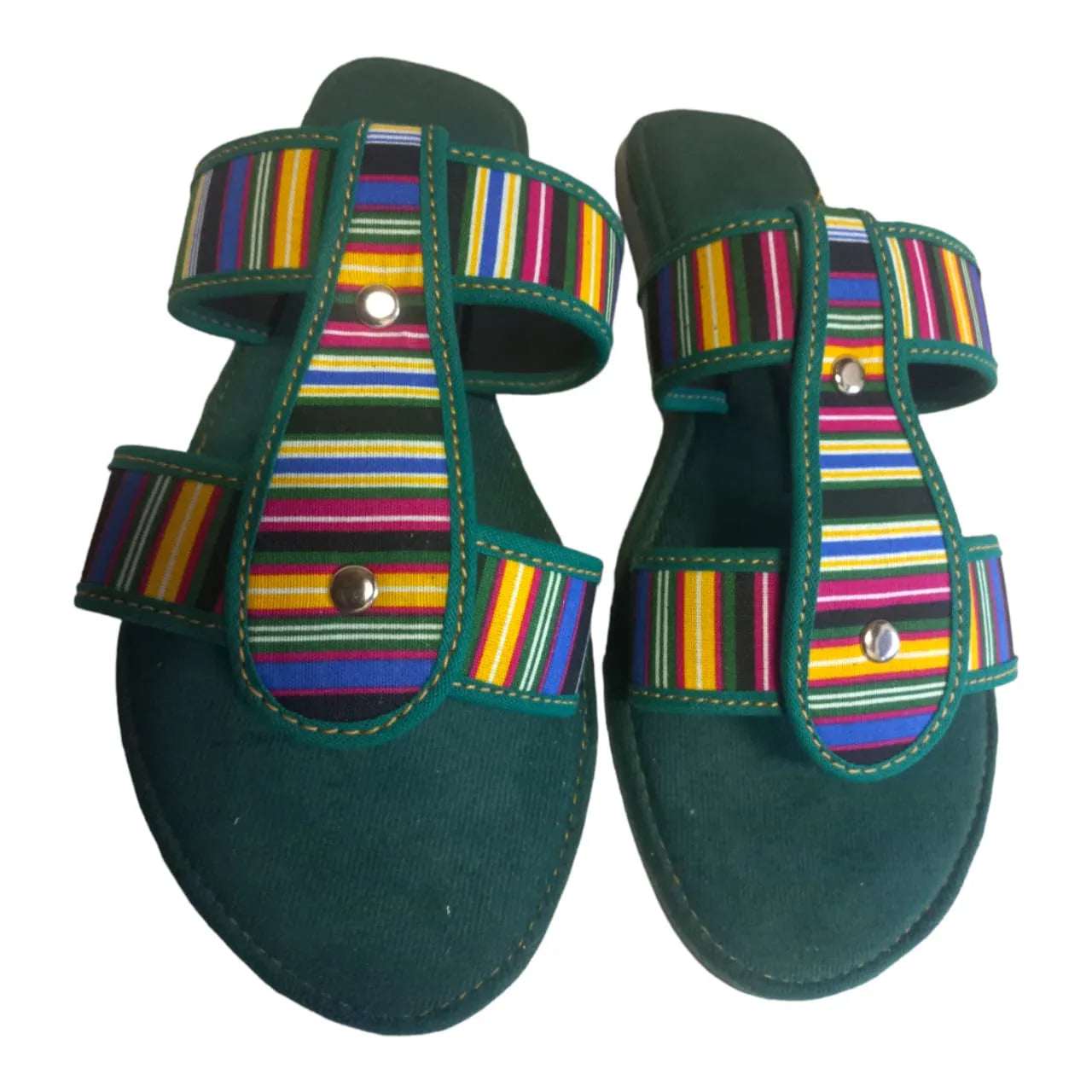 D-Bar Sandals- African Fabric- Inspired - African Pride Collection