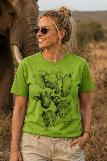 African wildlife T-shirt Collection - Hand-drawn