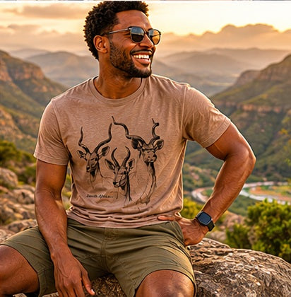 African wildlife T-shirt Collection - Hand-drawn