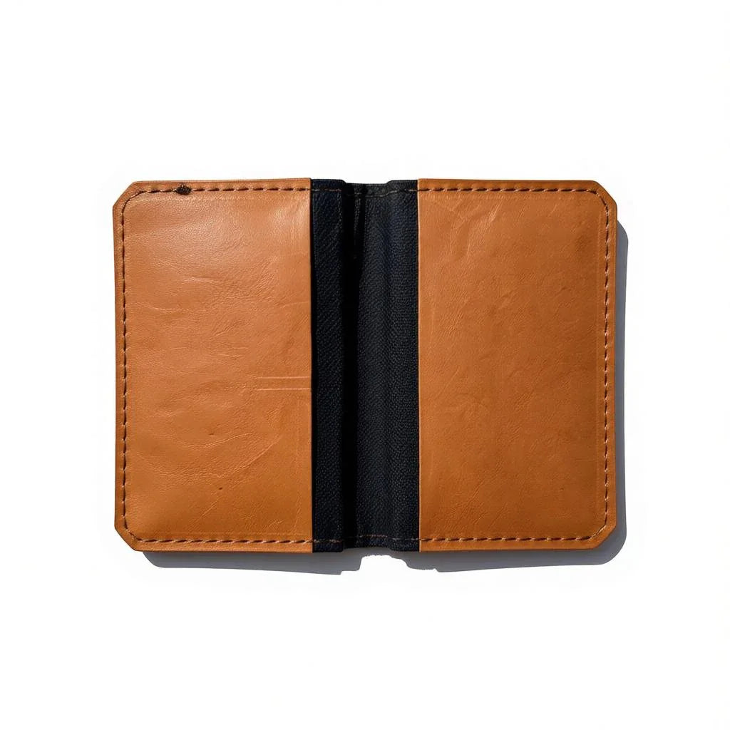 2-Card Leather Wallet – Big 5 Engraved African Design