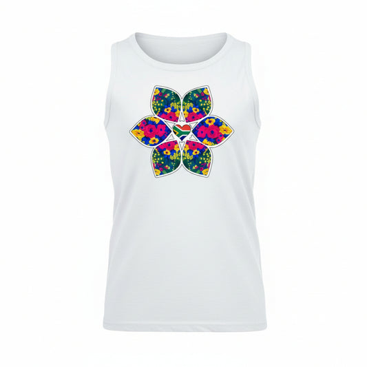 Sleeveless Heritage Flower T-Shirt - Unisex